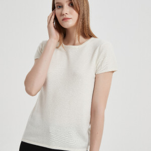 Wholesale Women Recycled Cashmere Tshirt