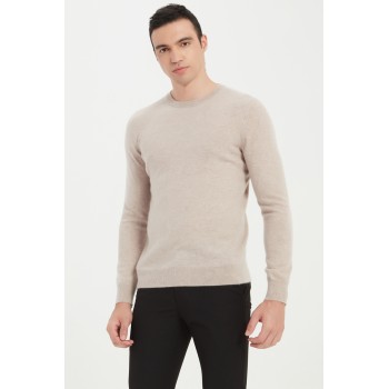 Wholesale High Quality Men's Machine Washable Cashmere Round Neck Pullover Sweater