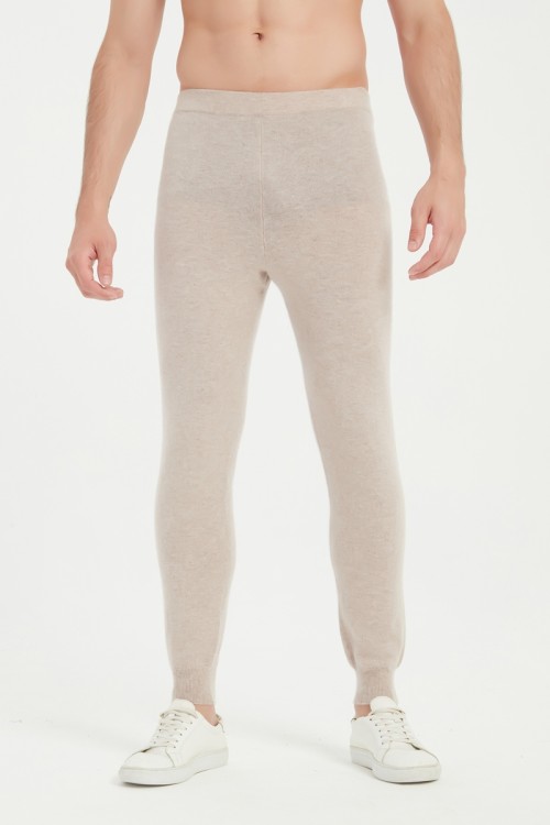 Wholesale High Quality OEM Men's Machine Washable Cashmere Leggings For Fall Winter From China