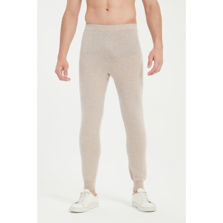 Wholesale High Quality OEM Men's Machine Washable Cashmere Leggings For Fall Winter From China