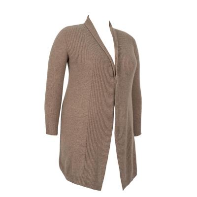 Wholesale Plus-Size Long Women Cashmere Cardigan