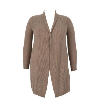 Wholesale Plus-Size Long Women Cashmere Cardigan