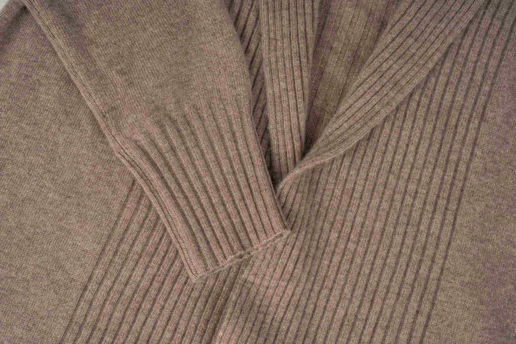 Plus-Size Long Women Cashmere Cardigan