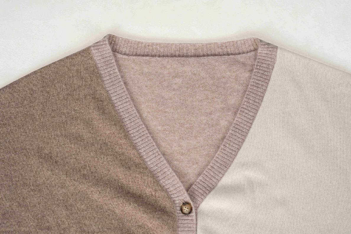 Plus-Size Cashmere Cardigan