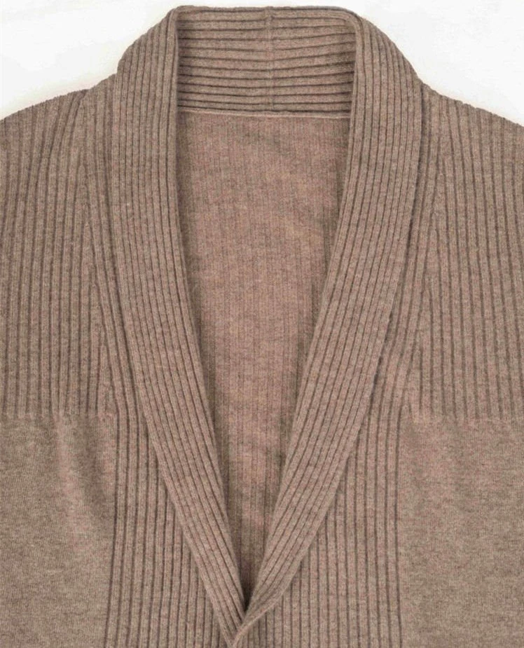 Plus-Size Long Women Cashmere Cardigan