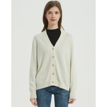 natural undye cashmere women cardigan