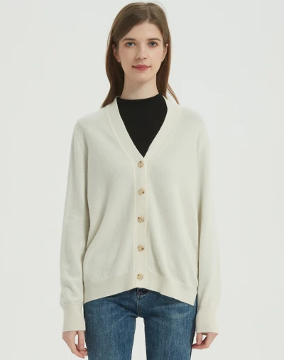 natural undye cashmere women cardigan