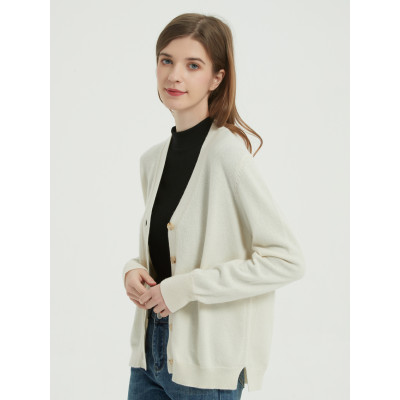 natural undye cashmere women cardigan