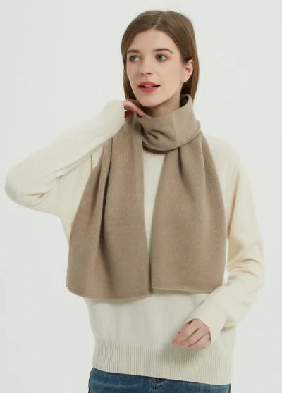 undye pure natural cashmere yarn women cashmere scarf
