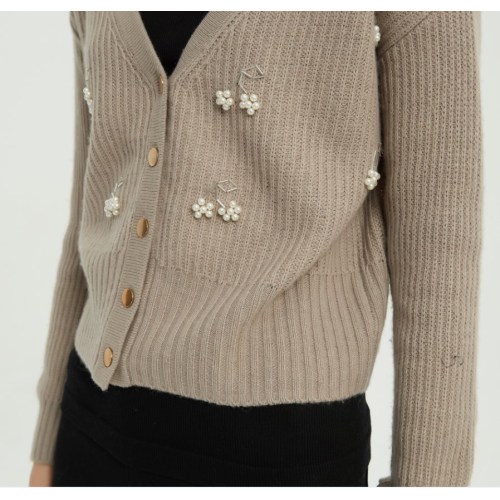 EWSCA  BEADED CASHMERE