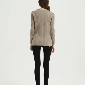 wholesale OEM design women high quality cashmere sweater with simulated pearls