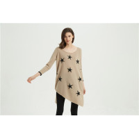 wholesale OEM design women high quality cashmere sweater with felt emb.