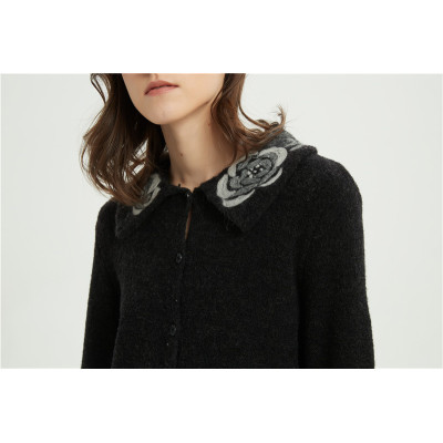 wholesale OEM design women high quality cashmere sweater with felt emb.