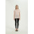 Lady Anti-Bacterial silk cashmere sweater with Short Sleeves in pink color
