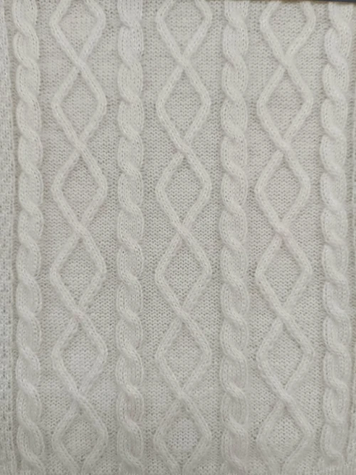 CABLE PATTERN PURE CASHMERE SWEATER