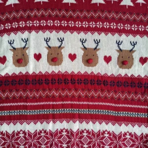 CHRISTMAS JACQUARD PATTERN CASHMERE