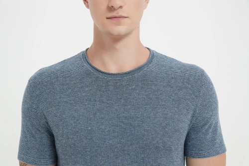 OEM men's pure cashmere roll neck stripe tee with marl yarn pullover sweater China manufacturer
