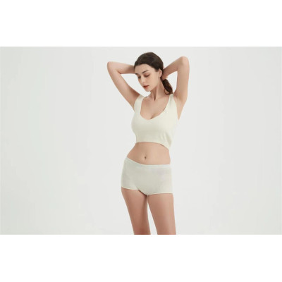 Ladies white Cashmere Underwear set delivery in 2 weeks