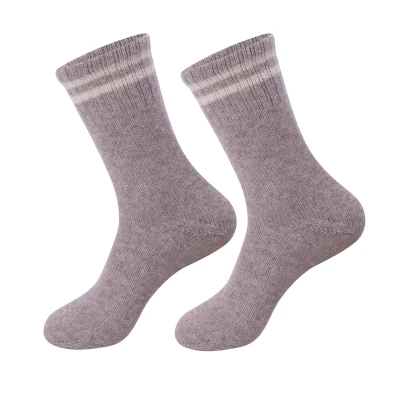 Wholesale high and ladies seamless 100%cashmere socks for fall winter from Chinese factory