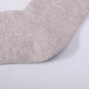 Wholesale high quality ladies seamless 100% Cashmere  socks for fall winter from Chinese manufacturer