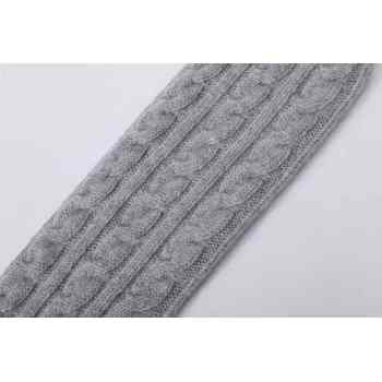 OEM design women seamless 100% Cashmere cabel socks for fall winter from China