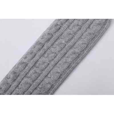 OEM design women seamless 100% Cashmere cabel socks for fall winter from China