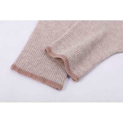 Wholesale high end women's seamless half-finger 100%Cashmere gloves for fall winter from China