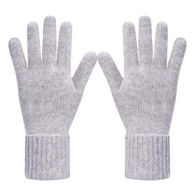 Wholesale high quality women's seamless 100% Cashmere gloves for fall winter from Chinese factory