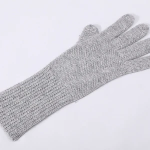 Wholesale high quality women's seamless 100% Cashmere gloves for fall winter from Chinese factory