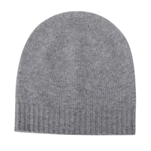 Wholesale OEM unisex luxury high end 100%cashmere beanie for fall winter from Chinese factory