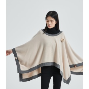 OEM women pure cashmere sweater with 3D handmade flowers
