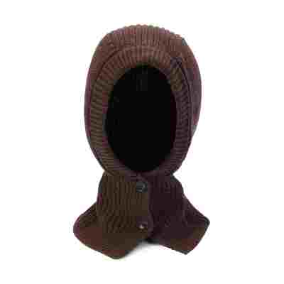 Wholesale OEM high grade ladies 100% Cashmere  balaclava beanie with buttons from Chinese vendor