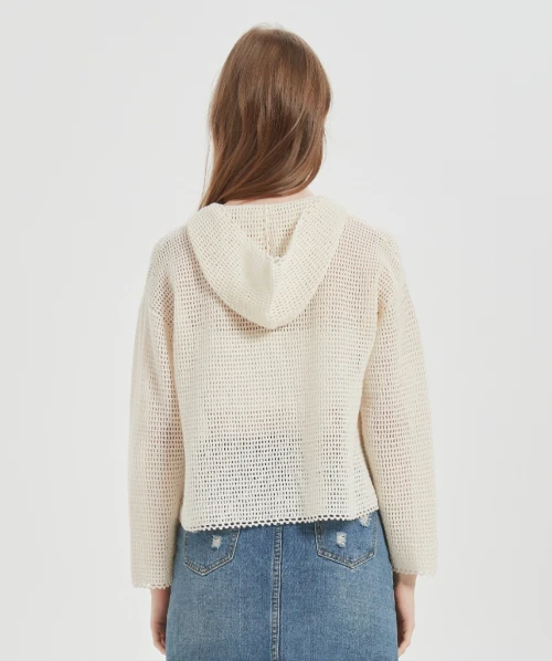 OEM service high quality  Hand Crochet Cashmere Sweater  For Spring Summer From Chinese Factory