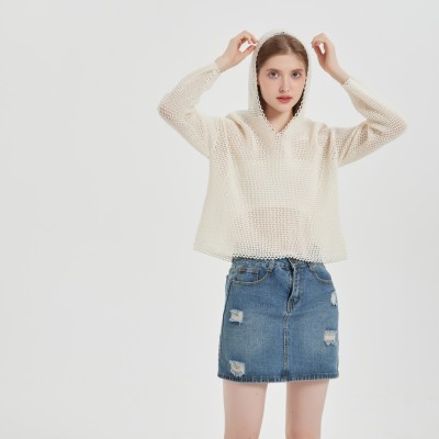 OEM service high quality  Hand Crochet Cashmere Sweater  For Spring Summer From Chinese Factory