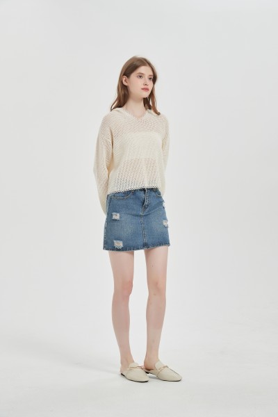OEM service wholesale high quality  Hand Crochet Cashmere Sweater  For Spring Summer From Chinese Factory