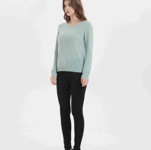 Wholesale Ladies 90% Cashmere 10%Silk Crew Neck Sweaters from China