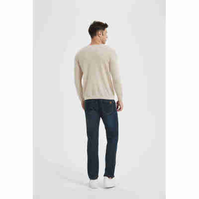 Wholesale Men 90% Cashmere 10%Silk Crew Neck Sweaters from Chinese factory