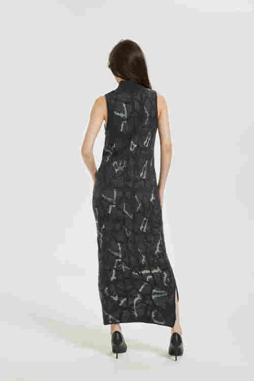 Wholesale Ladies Cashmere Fancy Jacquard Dress