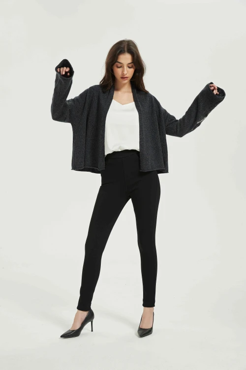 Wholesale Ladies Cashmere Fancy Jacquard Cardigan