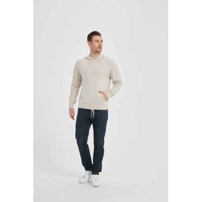 Wholesale High Quality Men pure Cashmere  Hoodie From Chinese Factory