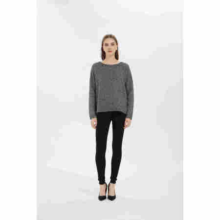 Wholesale High Quality Ladies pure Cashmere round neck pullover from Chinenese factory