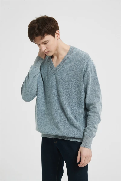 New Arrival Denim Like Cashmere Men Sweater From China