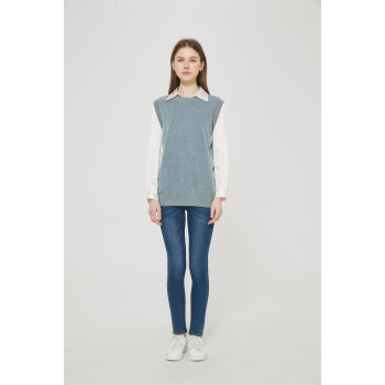 New Arrival Denim Like Cashmere Women Sweater From China