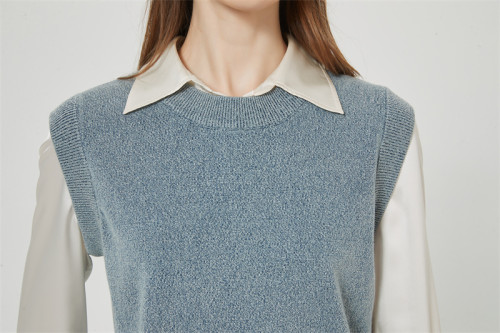 New Arrival Denim Like Cashmere Women Sweater From China