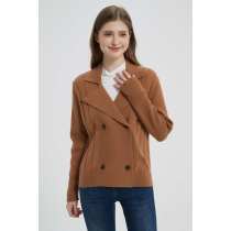 Wholesale high quality Womens business cashmere knitted blazer jacket from Chinese manufacture