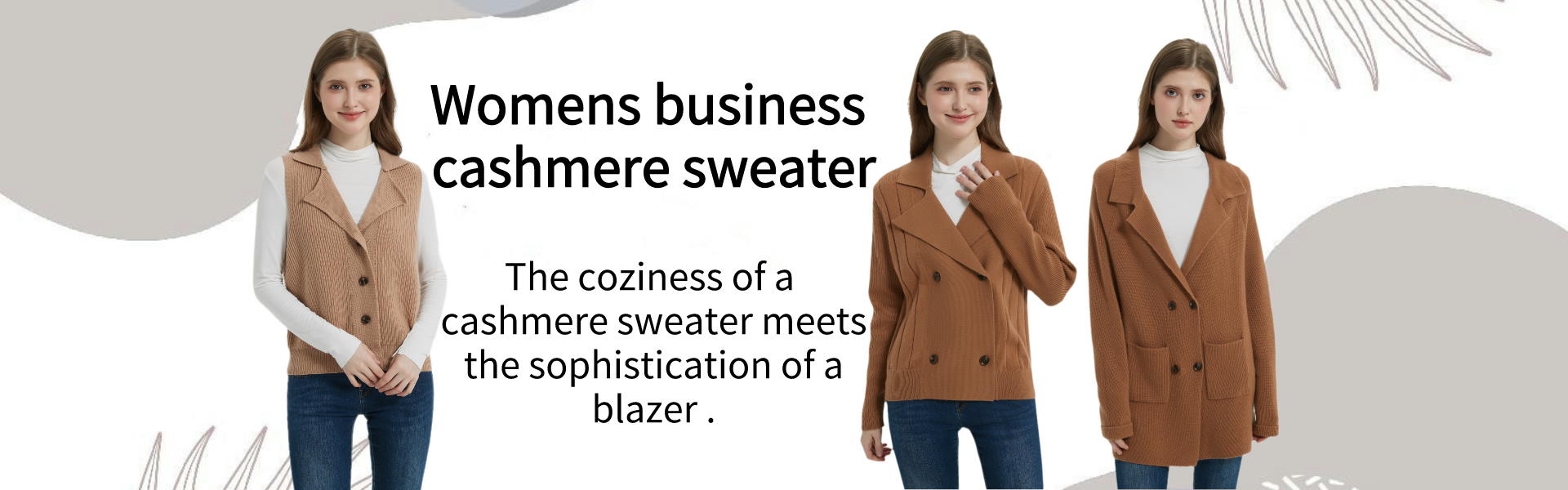 Womens business cashmere sweater