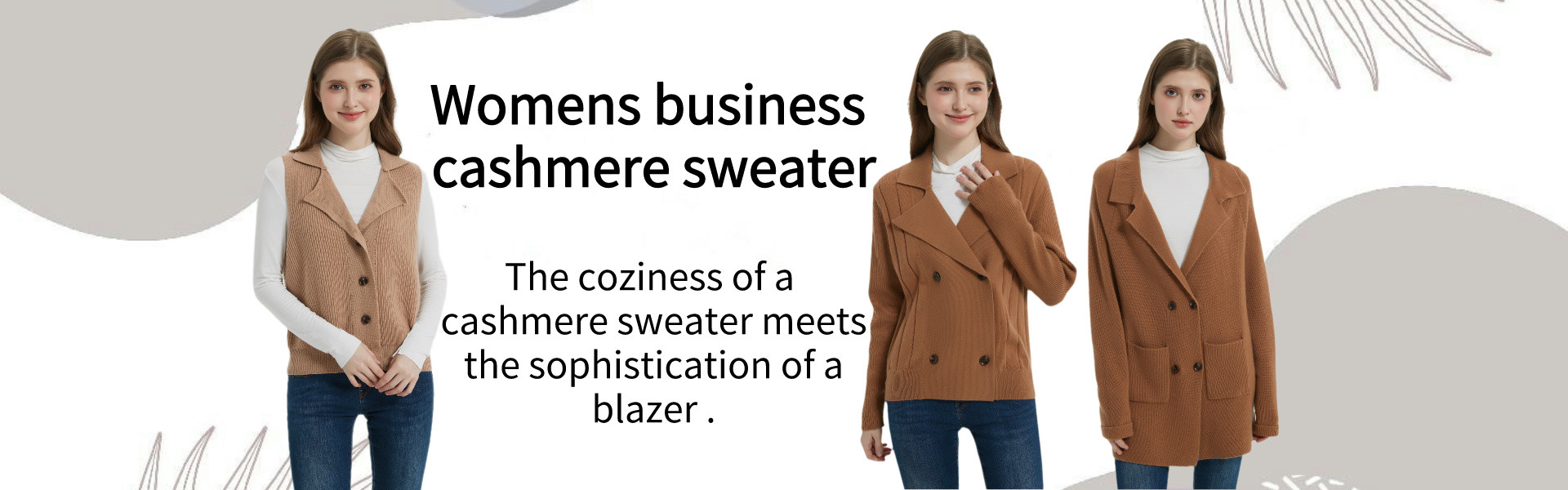 Womens business cashmere sweater