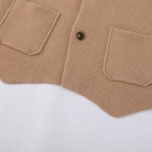 Wholesale High Quality Kids business style cashmere cardigan vest from Chinese factory