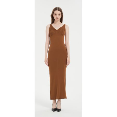 Wholesale high quality Women's bamboo cashmere long dress from Chinese manufacture