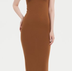 Wholesale high quality Women's bamboo cashmere long dress from Chinese manufacture